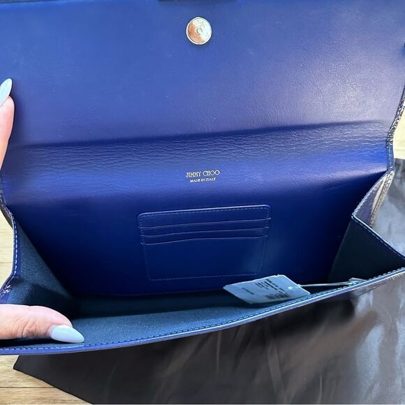 Jimmy Choo Patent Clutch Purple - Picture 5 of 9